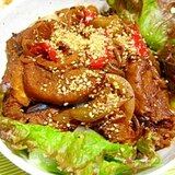 韓国風☆くるま麩のプルコギ丼